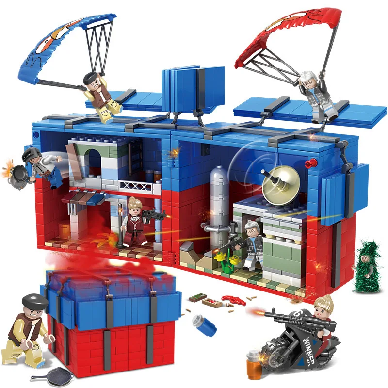 

Military SWAT PUBG Blocks WW2 Soldier Building Blocks Compatible Legoingly Army DIY Bricks Educational Toys for Children Gift