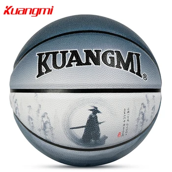 

Kuangmi PU material Basketball Ball Size 7 Chinese Style Basket Ball Indoor Outdoor durable Ball Match Training Dropshipping