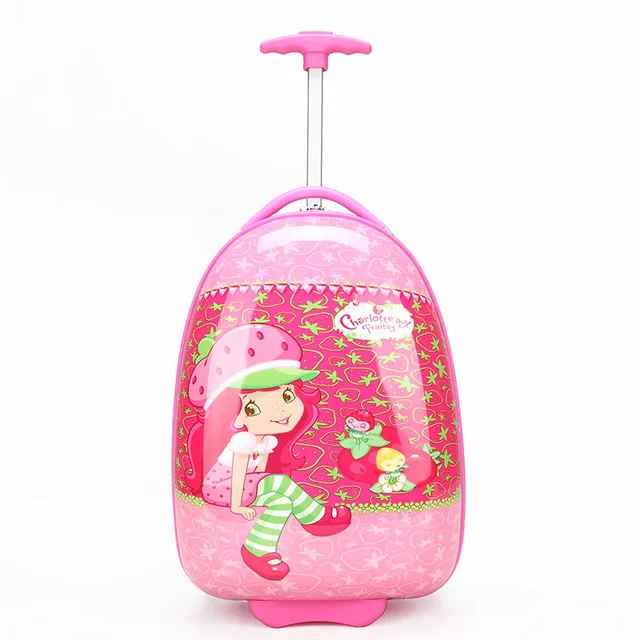 Strawberry shortcake 16 child trolley luggage universal wheels child