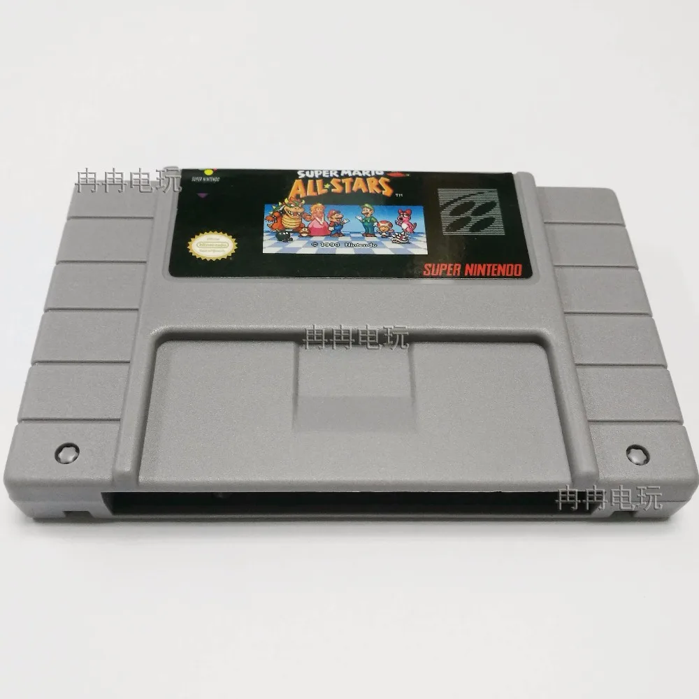 

Marioed Series Games Save File Super Marioed World & All Stars 16 bit NTSC Big Gray Game Card For USA Version Game Player