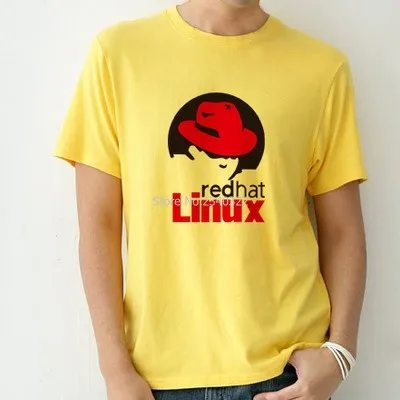 

The new open-source operating system REDHAT LINUX T-shirt summer solid colour T shirt
