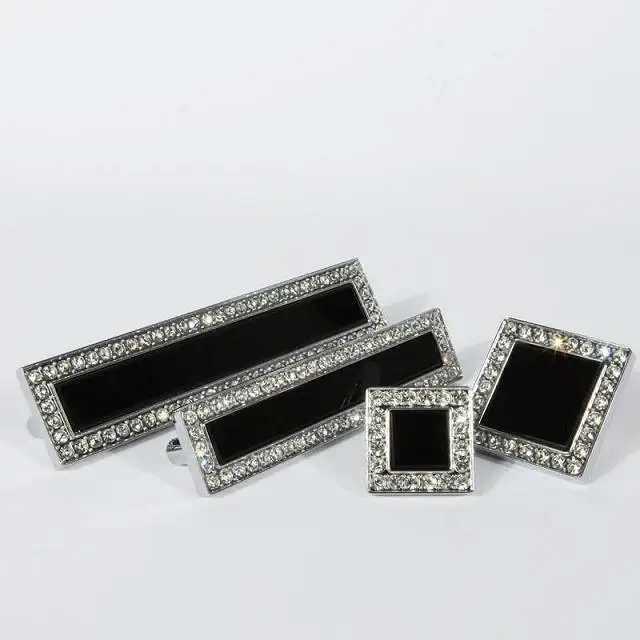 

10 pcs  free shipping modern crystal with zinc door  furniture handles 128mmHBC463