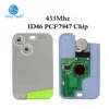 OkeyTech – carte-clé télécommande à 2 boutons pour Renault Laguna, transpondeur id46-pcf7947, lame vierge non coupée en cas d'urgence, 433mhz ► Photo 1/6