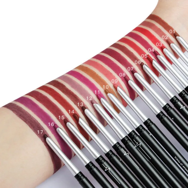 

Professional 17 Colors Mate Long Lasting Lipliner Makeup Waterproof Lip Liner Pencil