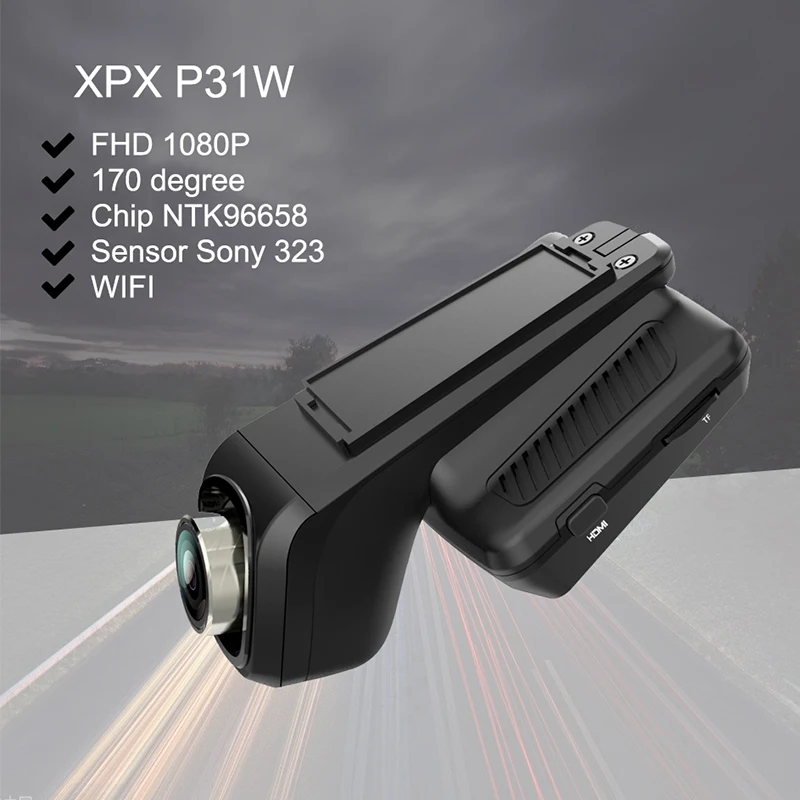 Автомобильная камера XPX P31W видеорегистратор Автомобильный видеорегистратор wifi FHD 1080P видеорегистратор на 170 градусов видеорегистратор