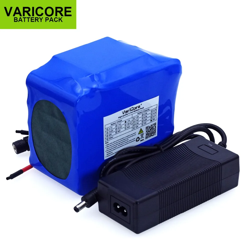 

Батарея VariCore, 12 В, 20 А · ч, 500 А, с защитой от БМС, 4 выхода, 800 Вт, 18650 Вт, зарядное устройство 12,6 в, 3 А