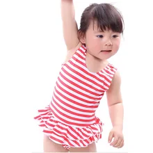 1 предмет, новинка года, детская одежда для плавания для девочек детский полосатый купальник цельный купальник для девочки