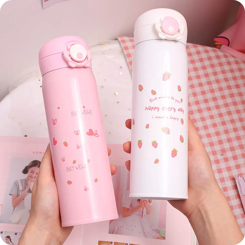 Вакуумная колба Cherry Blossom термос бутылка для воды девушек и женщин Термокружка