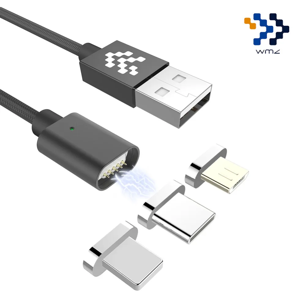 

3 in 1 Magnetic Cable Micro usb Type C Fast Charging Adapter Phone Microusb TypeC Magnet Charger usb c For iphone Samsung xiaomi