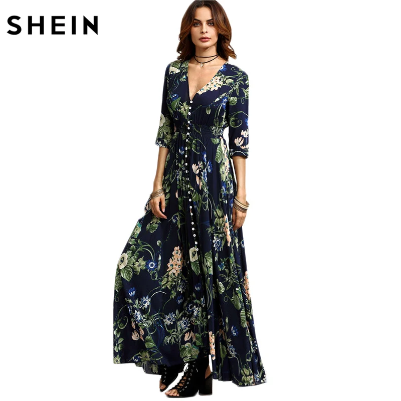 Abito Lungo Shein Online, 56% OFF | www.facilmobel.es