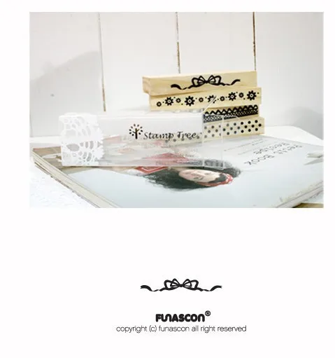 Деревянный комплект резиновых штампов-5 видов Корея DIY Дерево резиновый штамп-ежедневник, альбомы Ремесло Скрапбукинг штамп набор