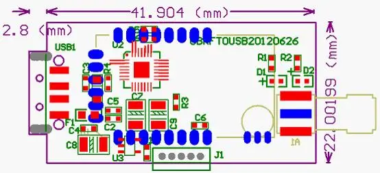 RF USB(CC2530 CC2591) RF переключатель USB прозрачный последовательной передачи данных оборудования