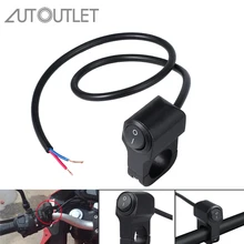 AUTOUTLET 12V 10A Motorcycle Handlebar Headlight Fog Spot Light Waterproof On Off Switch Button Light Switch