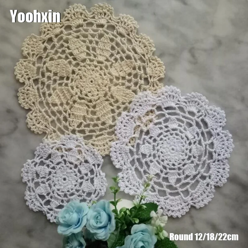 HOT Lace Round cotton table place mat pot pad Cloth crochet bar placemat cup mug tablecloth tea coaster handmade doily kitchen
HOT Lace Round cotton table place mat pot pad Cloth crochet bar placemat cup mug tablecloth tea coaster handmade doily kitchen
