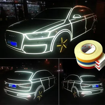 

Reflective stickers decorative lines / reflective film / luminous warning stickers car accessories full body color film
