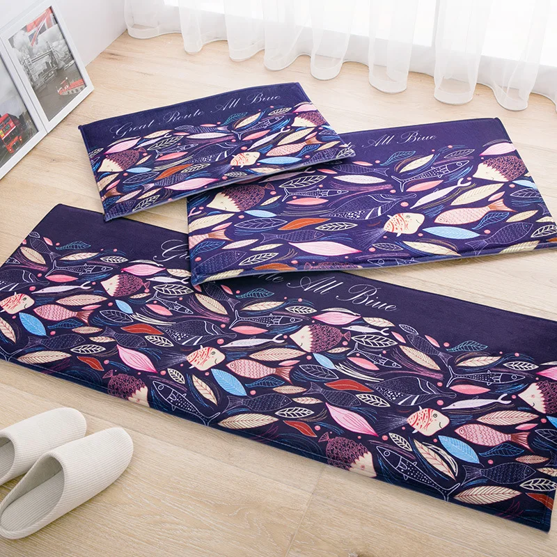 

Doormat Balcony Door Mats Non-Slip Room Area Rug Printed Welcome Floor Mats for Kitchen Carpets Home Living Room Bedroom