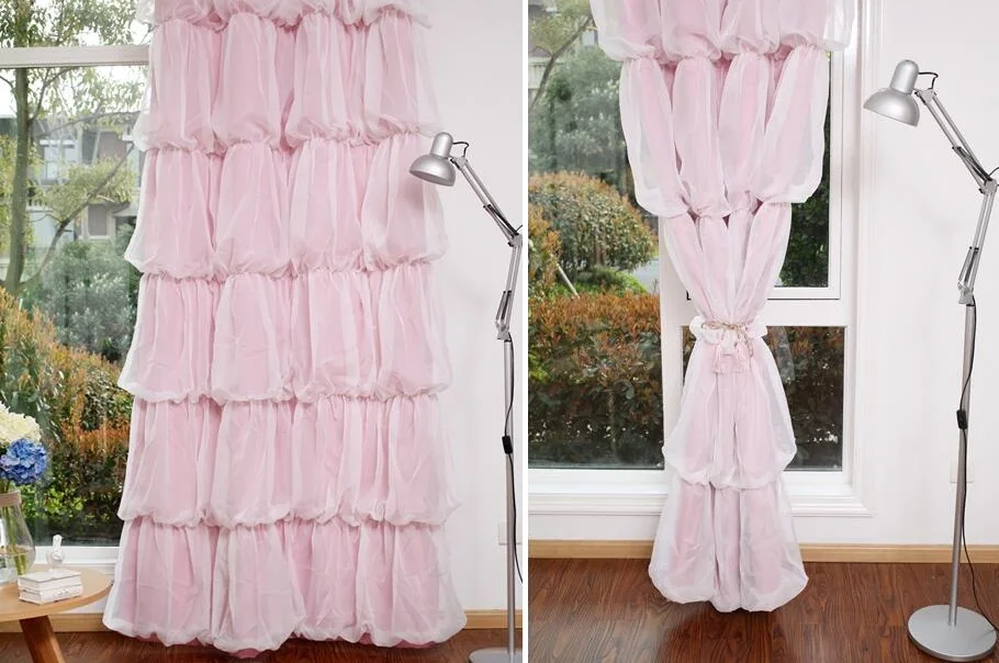 Custom prinses beauty koreaanse stijl schaduw gordijn voor