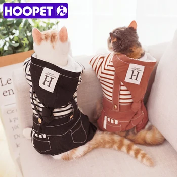 

HOOPET Pet Dog Clothes Chihuahua Bulldog Coat Cat Warm Autumn/Winter Clothes Four Feet Costume