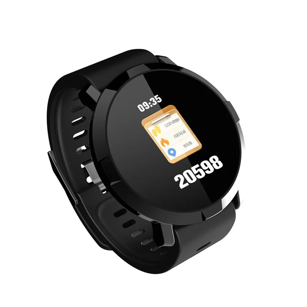 

eCos Smart Watch 1.22inch Touch Screen Fitness Tracker IP68 Waterproof Blood Pressure Call Reminder Bracelet #292788