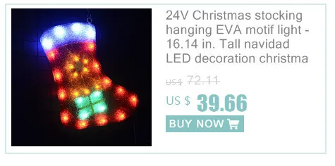 24 V navidad Снеговик eva праздничное освещение-17,9 в. Tall Рождество дерево свет висит праздник огни фестоон огни домашний декор