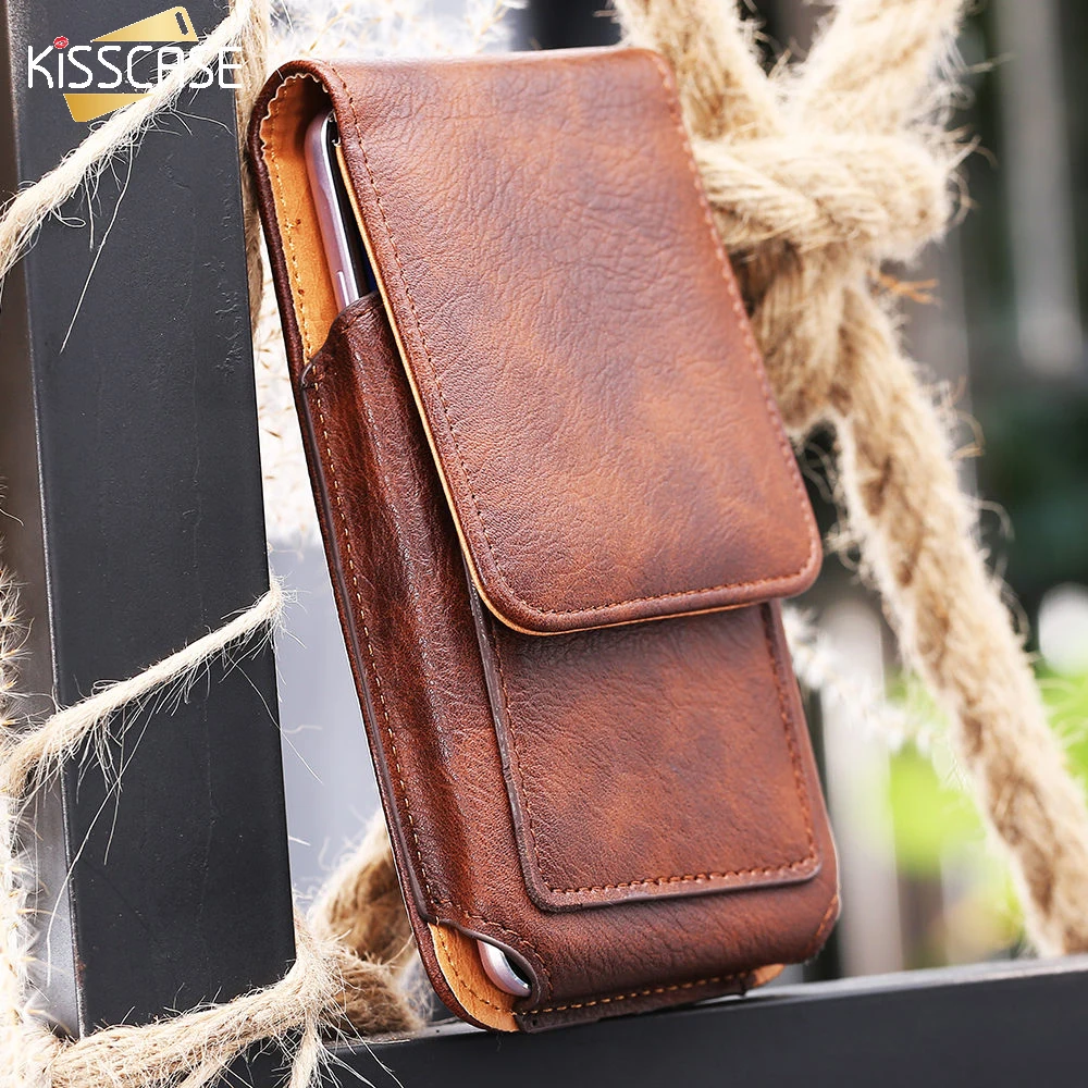 

KISSCASE Universal Man Waist Bag Case With Clip Belt For Samsung Galaxy S8 S4 S5 S6 Edge S7 Edge For Xiaomi Mi5 Huawei Mate 9