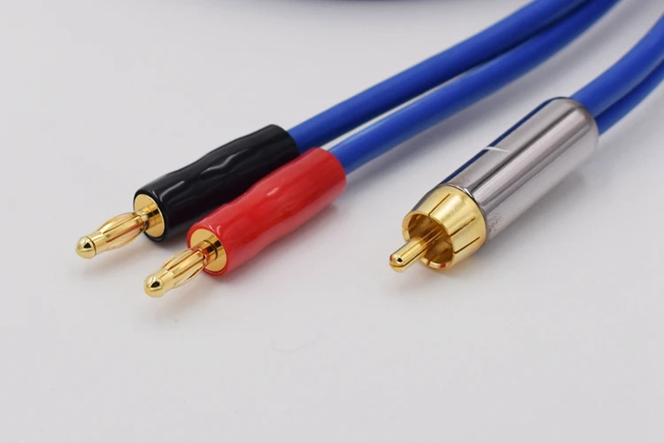Cabo de áudio, RCA para Dual Banana