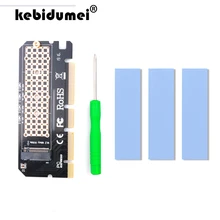 Kebidumei M.2 NVME PCIE to M2 адаптер Светодиодный NVME SSD M2 PCIE x16 карта расширения компьютерный адаптер Интерфейс M.2 NVMe SSD To PCIE