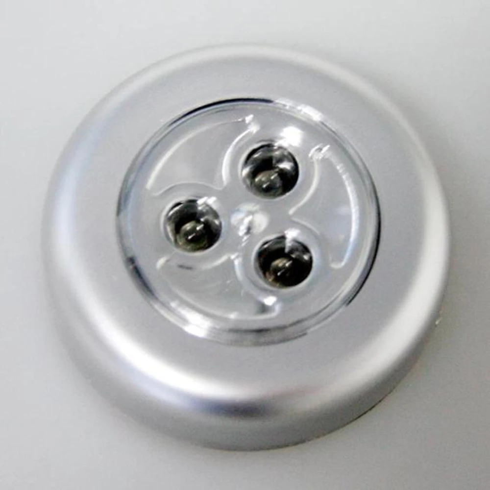 LED Wireless Stick-on Tap Light Cordless Touch Lamp Indoor Outdoor for Closets Storage Rooms Car ( Batteries Not Included ) Mallzona