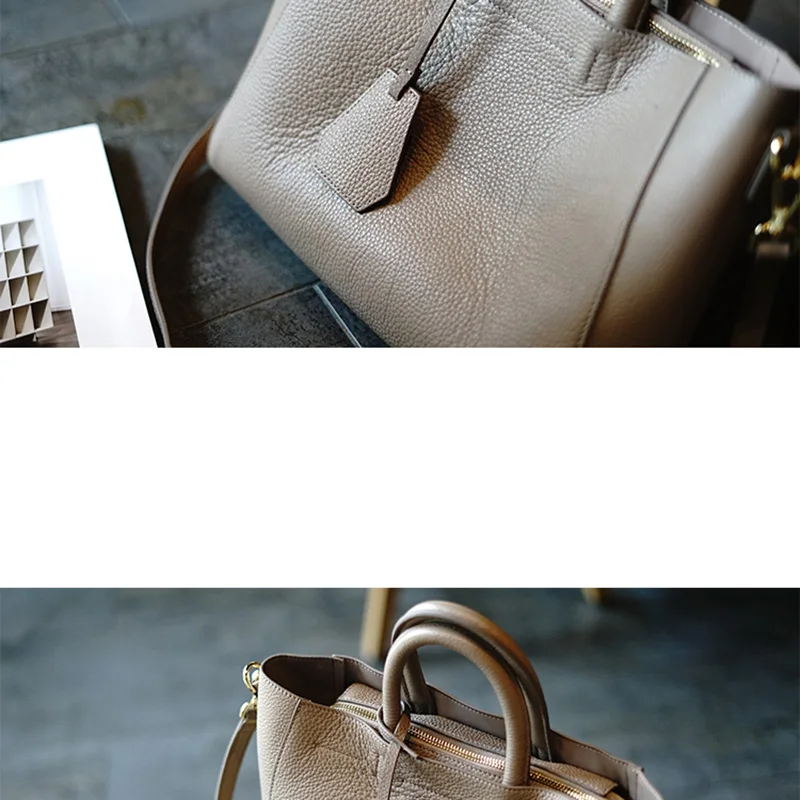AETOO, простая практичная женская сумка из мягкой воловьей кожи, женская кожаная сумка для путешествий, Женская Ручная сумка через плечо
