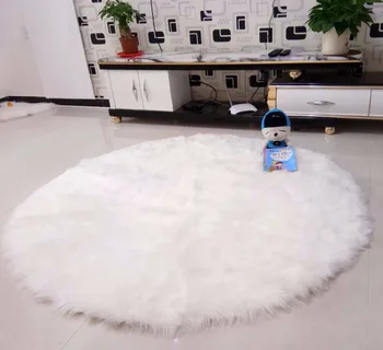 

Faux Mat Soft Hairy rug Carpet Fur Plain Fluffy Area Rugs For Bedroom and Living room Alfombra Sheepskin Chair mat Seat Pad