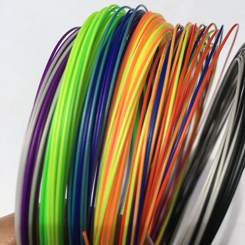 

1 pc retail Rainbow 10m 0.7mm Badminton strings tension 28lbs 6 colors