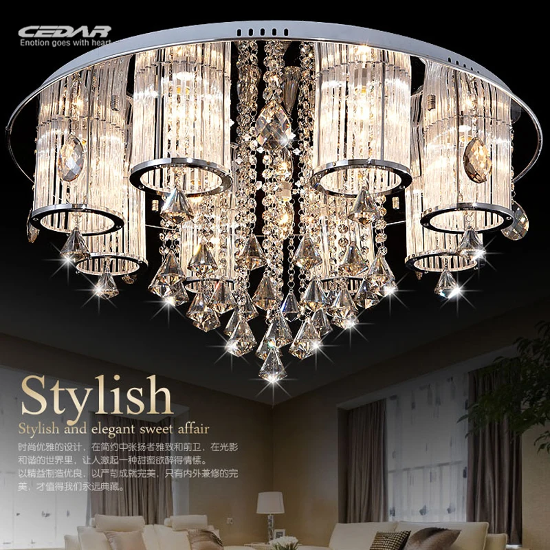 

Acrylic Flush Ceiling Lights White Light Frame Home Decorative Lighting Fixtures Oval LED Lustre Lamp for Living Room