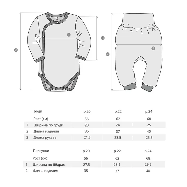 Комплект боди и ползунки BOSSA NOVA для мальчиков 'Акварель'