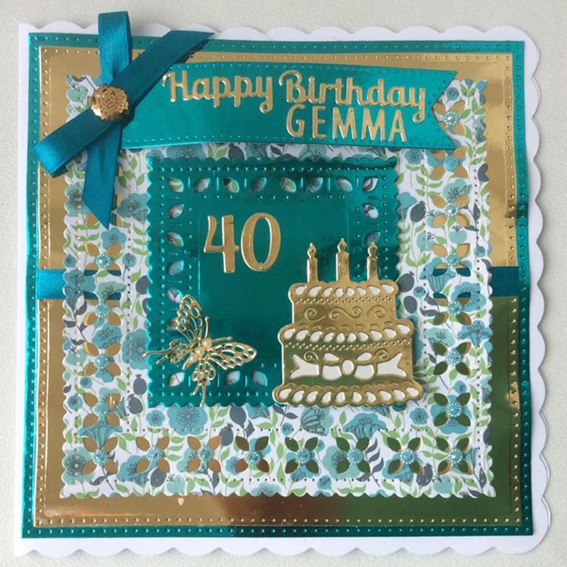 

Birthday cake DIY cut die scrapbook candles Card steel cutting dies metal stencils sketch template die cuts celebration decorate