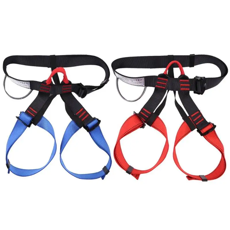 

Outdoor Sports Rock Climbing Harness Waist Support Half Body Safety Belt Material: Polyester + Strong Wire Blue Black, Red Black
