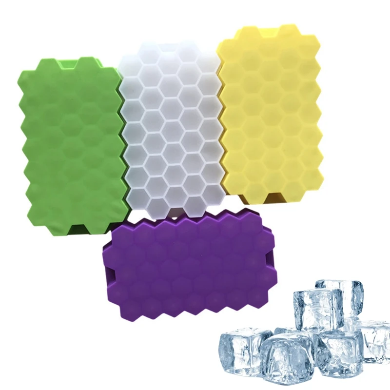 

37 Grids Honeycomb Mini Ice Maker Cube Eco-Friendly Cavity Silicone Tray Mold Whosale&Dropship