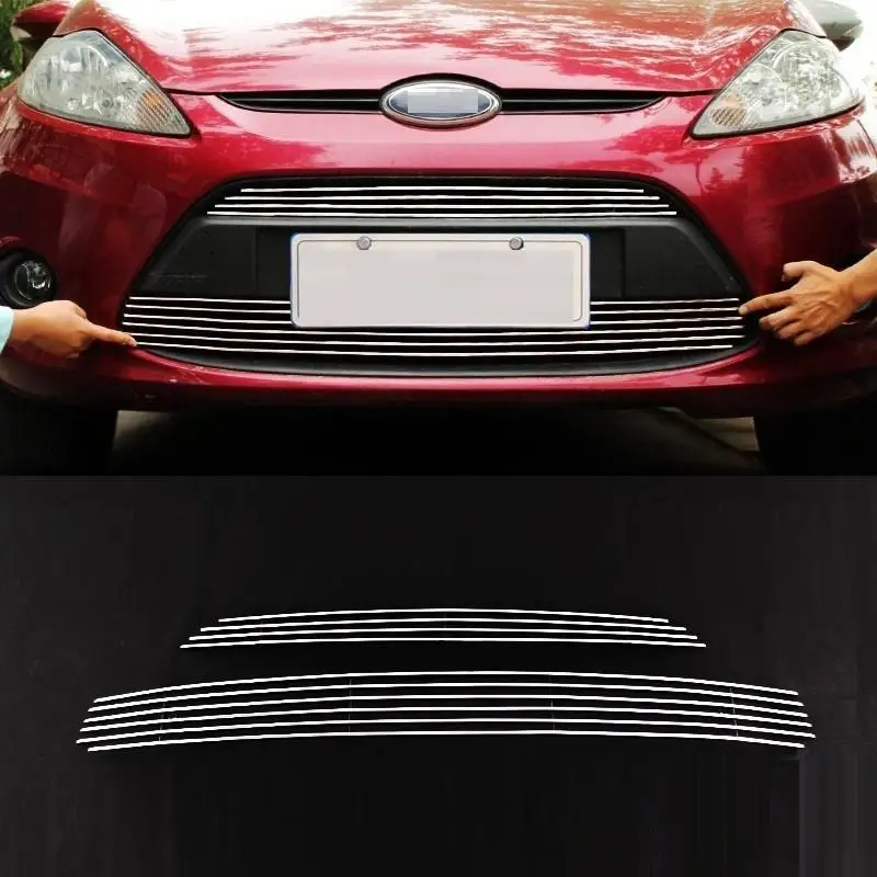 

Grille automobile decorative car styling decoration modification accessories protecter accessory 09 10 11 12 FOR Ford Fiesta