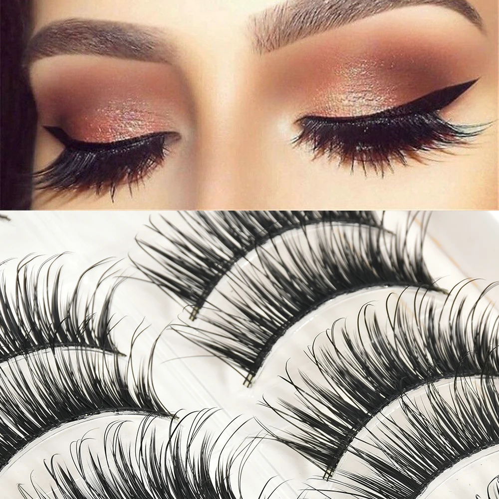 High Quality 10 pairs natural false eyelashes fake lashes long makeup 3d mink lashes eyelash extension mink eyelashes for beauty