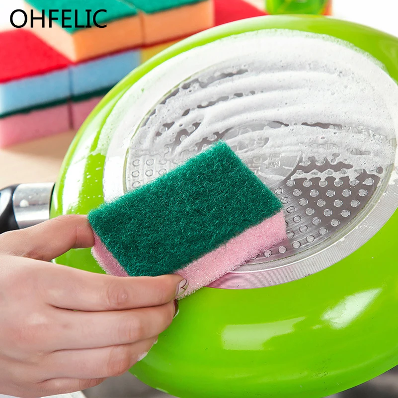 

10PCS Colors Magic Sponge Eraser Multi-Functional Cleaner Brush For Kitchen Bathroom Cleaning Tools Nano Sponge Hot Sale