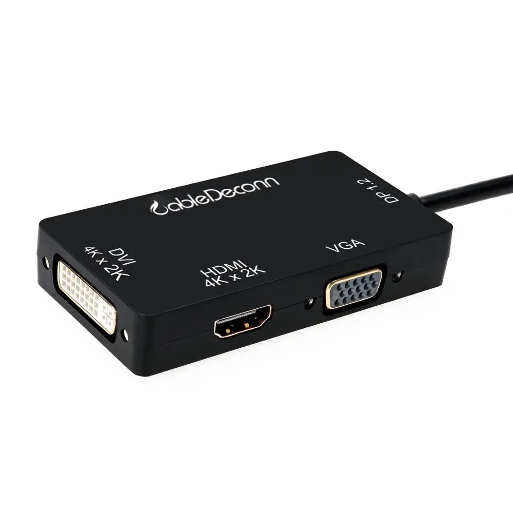 Адаптер thunderbolt mini displayport hub VGA HDMI DVI 4k для macbook конвертер проектора| |