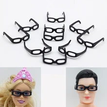 10 шт./лот, черная кукла в очках, аксессуары для куклы Барби, для Кена, куклы для мальчиков, друзей, куклы, очки es023