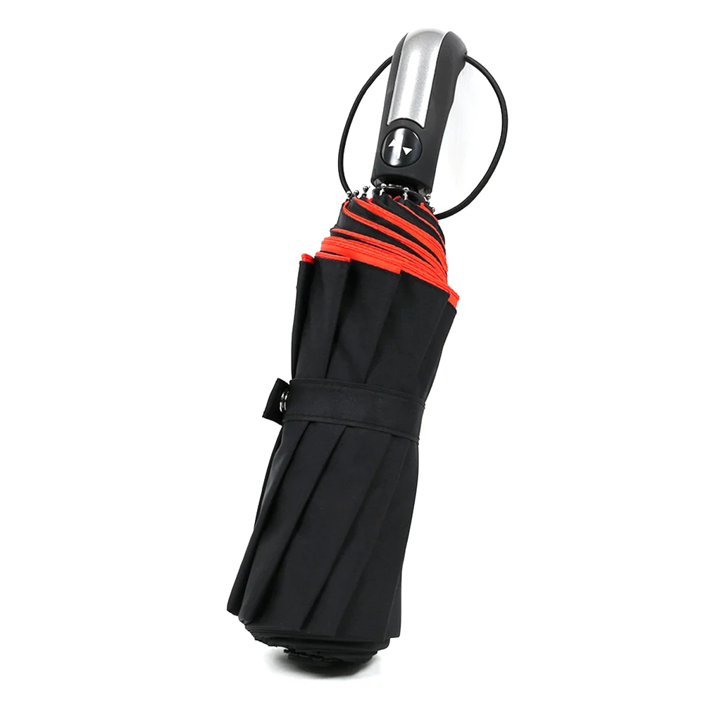 

New Folding Fully-automatic Umbrella Rain Men Auto Luxury 10K Parasol Big Windproof Umbrellas Rain for Men Black Coating
