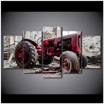 

5pcs/set Old Broken Tractor 5d diy diamond Painting home decoration Cross Stitch rhinestone Diamond Embroidery ZP-956