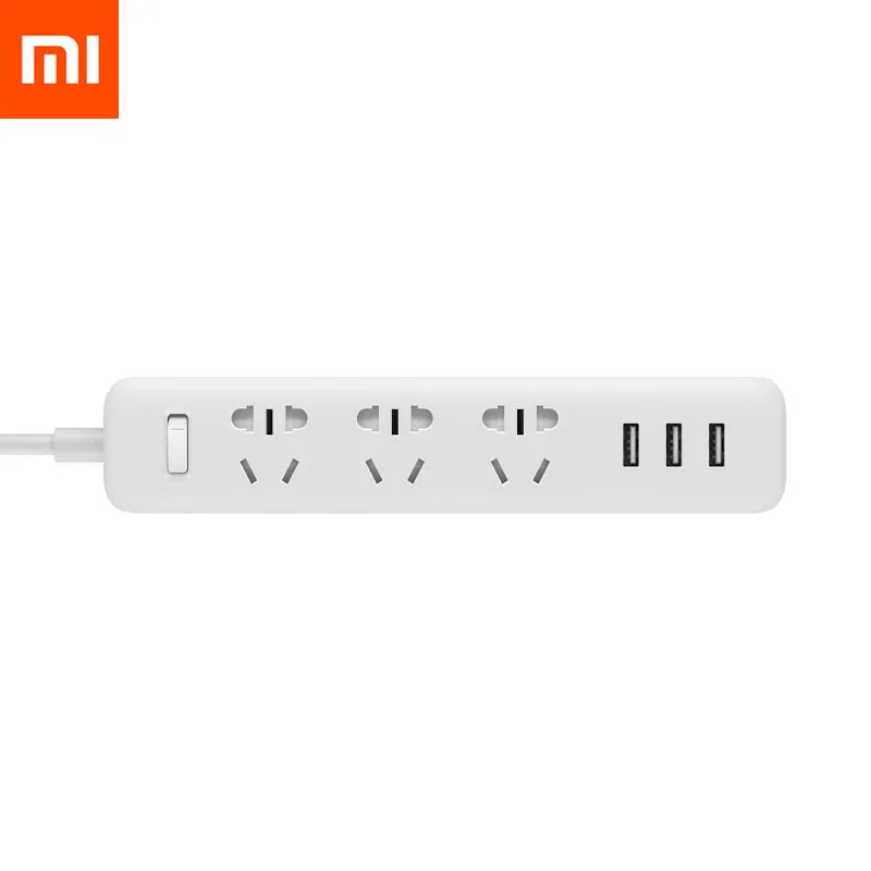 Xiaomi умный дом электронный блок питания розетка Быстрая зарядка 3 USB с 3 гнездами стандартный штекер