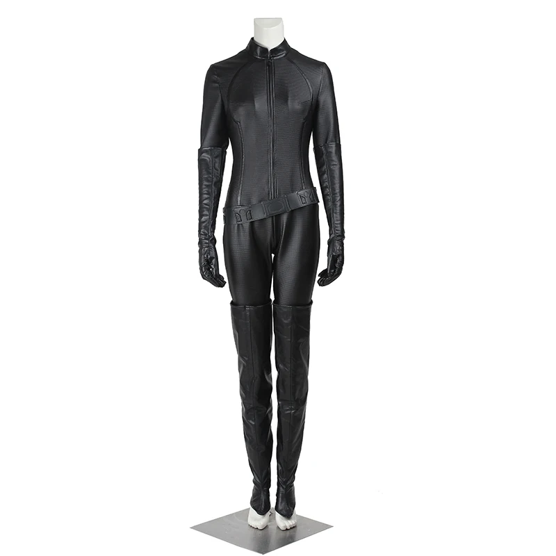 

Batman The Dark Knight Rises Costume Catwoman Selina Kyle Cosplay Jumpsuit Adult Women Halloween Carnival Outfit Custom Made
