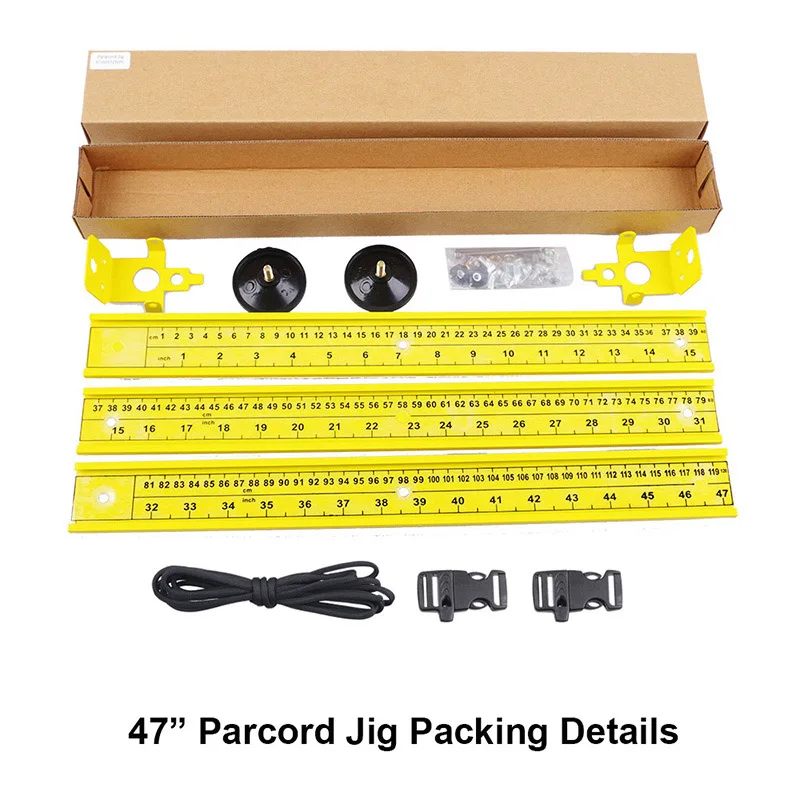 Paracord jig " до 47" Регулируемый алюминиевый плетение DIY Набор инструментов для рукоделия дизайн открытый 550 Paracord браслет производитель - Цвет: 47 inch jig