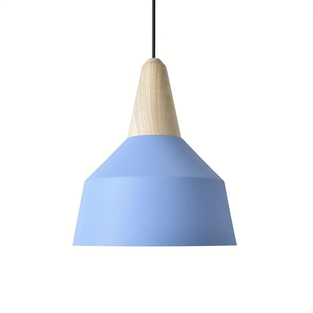 

Fashion Modern Color Simple Decor Cute Cafe Restaurant Living Room E27 Cord Pink Blue White Pendent Light Aluminum Painted Lamp