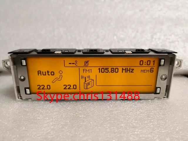  Soporte de pantalla más vendido, pantalla Usb de doble zona Air Bluetooth, Pin de Monitor amarillo para pantalla Peugeot Citroen C4 C5