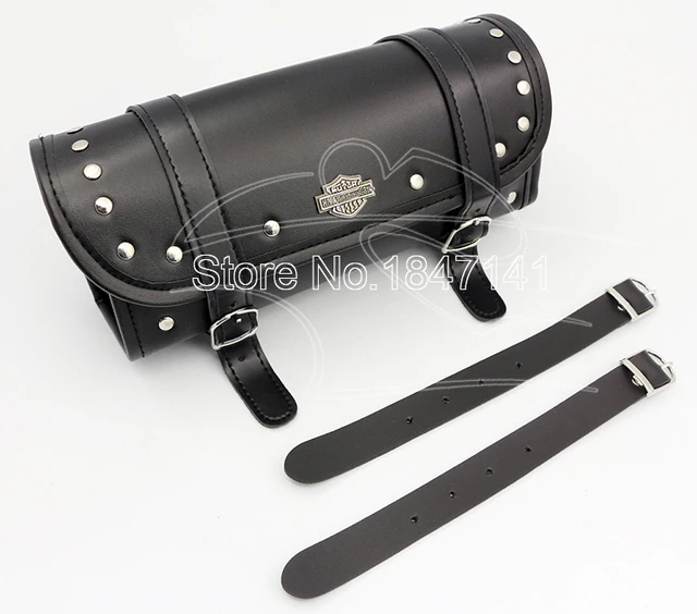 Scooter Front Forks Tool Bag Luggage Saddlebag For Harley Davidson Scooter Front Forks Tool Bag Luggage Saddlebag For Harley Davidson Motorcycle Top Cases Black