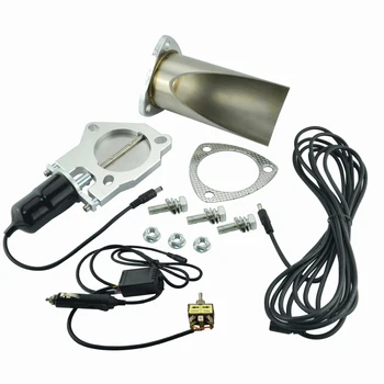 

2 Inch Electric Stainless Exhaust Cutout With Manually Control With Be cut Pipe Exhaust Cut out Kit Car Complete Installations